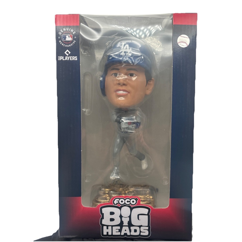 Shohei Ohtani Big Head Blue Los Angeles Dodgers Foco Bobblehead World Champion